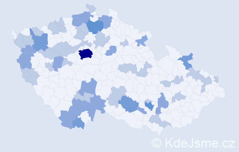 Jméno: 'Slavomila', počet výskytů 102 v celé ČR