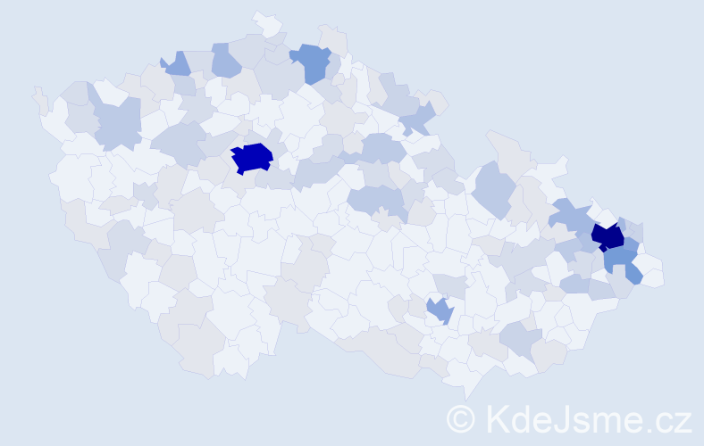 Jméno: 'Ilonka', počet výskytů 293 v celé ČR