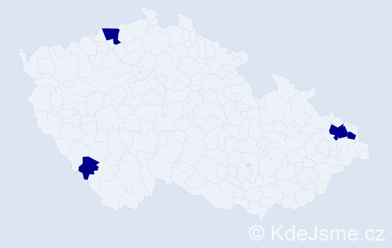 Jméno: 'Jan Simon', počet výskytů 4 v celé ČR