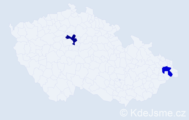Jméno: 'Filip Nicolas', počet výskytů 2 v celé ČR