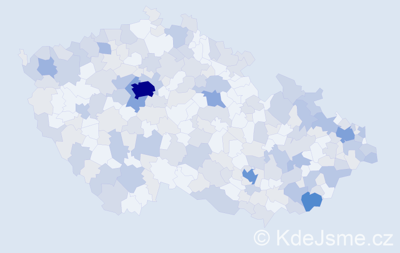 Jméno: 'Justina', počet výskytů 481 v celé ČR