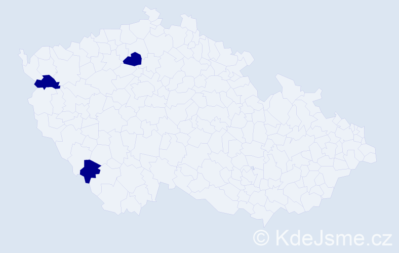 Jméno: 'Ištván', počet výskytů 3 v celé ČR