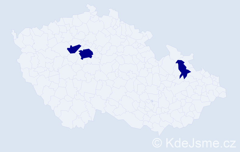 Jméno: 'Beau', počet výskytů 3 v celé ČR