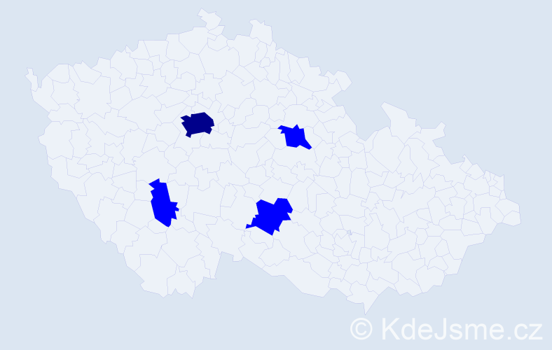 Jméno: 'Takuya', počet výskytů 5 v celé ČR