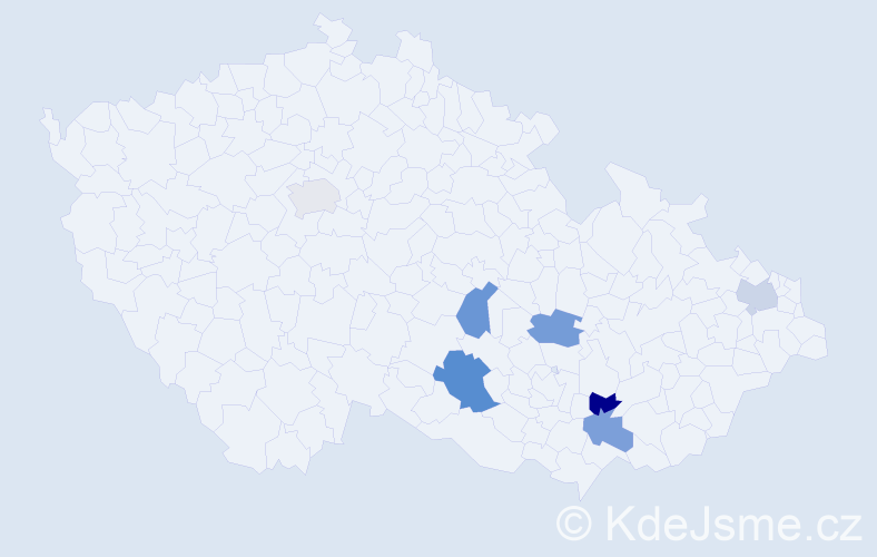 Jméno: 'Draha', počet výskytů 8 v celé ČR