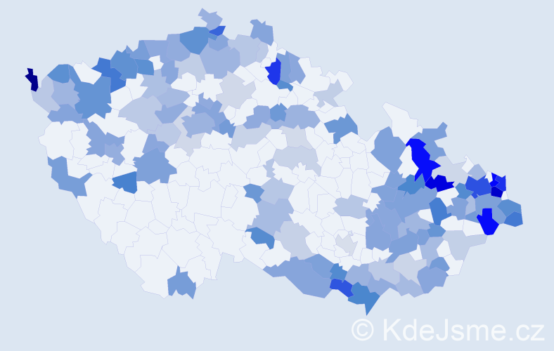 Jméno: 'Štefania', počet výskytů 253 v celé ČR