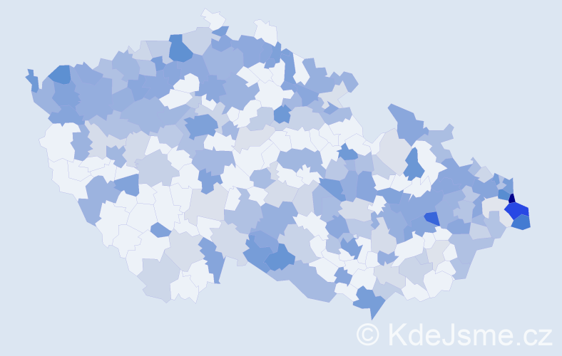 Jméno: 'Adela', počet výskytů 435 v celé ČR
