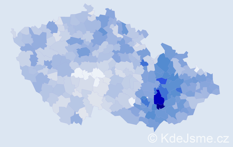 Jméno: 'Radoslav', počet výskytů 3117 v celé ČR