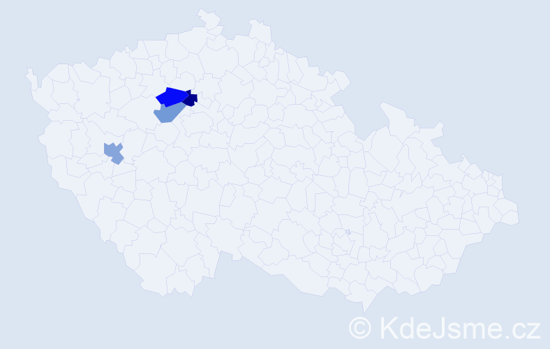 Jméno: 'Hajk', počet výskytů 4 v celé ČR