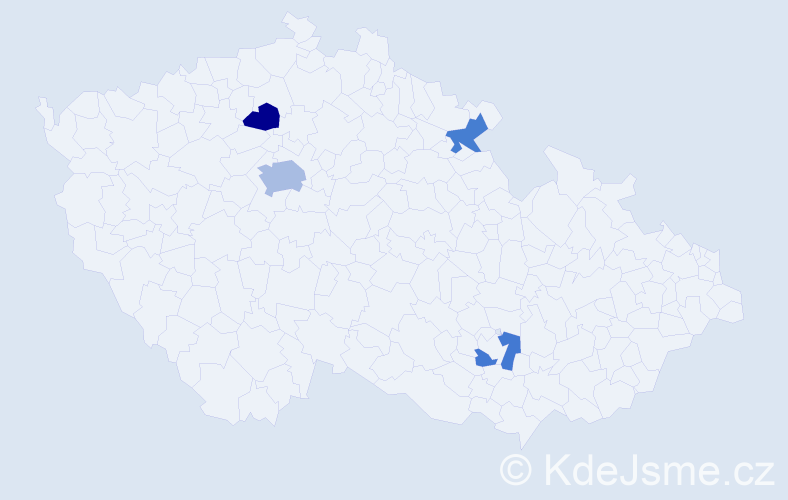 Jméno: 'Basil', počet výskytů 6 v celé ČR