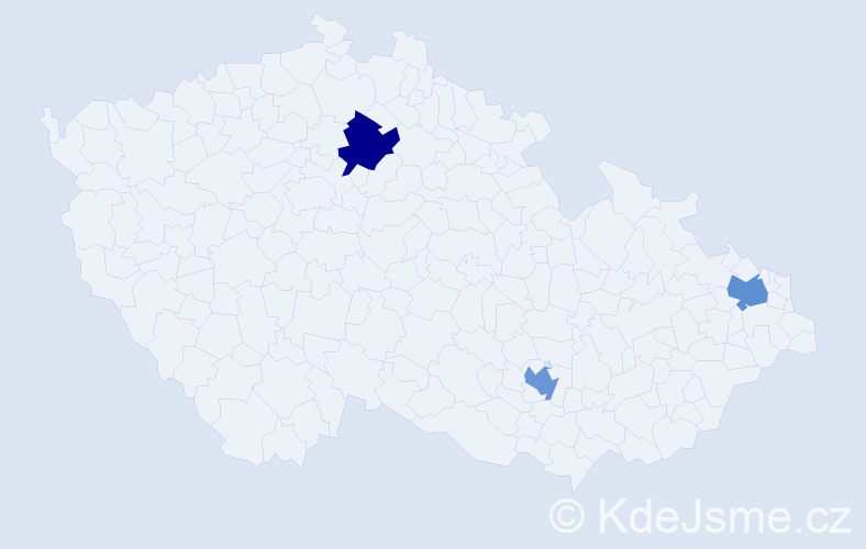 Jméno: 'Quoc Thang', počet výskytů 3 v celé ČR