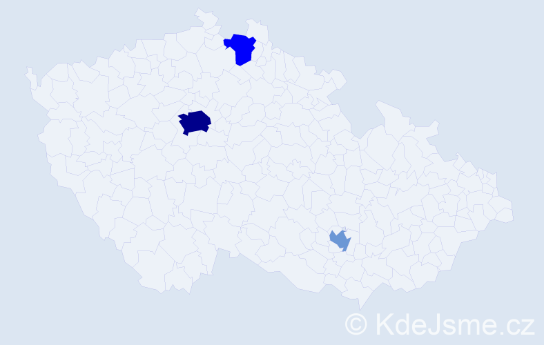 Jméno: 'Eri', počet výskytů 10 v celé ČR