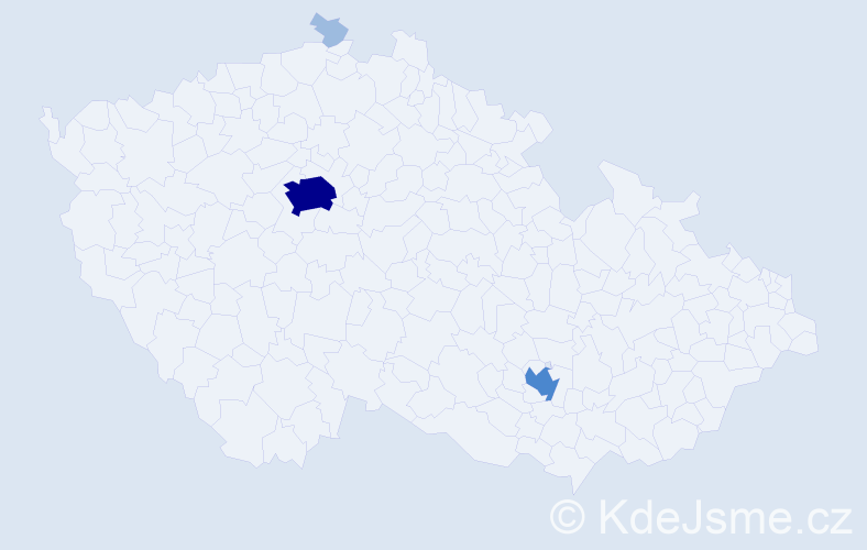 Jméno: 'Rivka', počet výskytů 7 v celé ČR