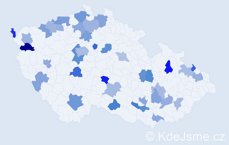 Jméno: 'Cindy', počet výskytů 60 v celé ČR
