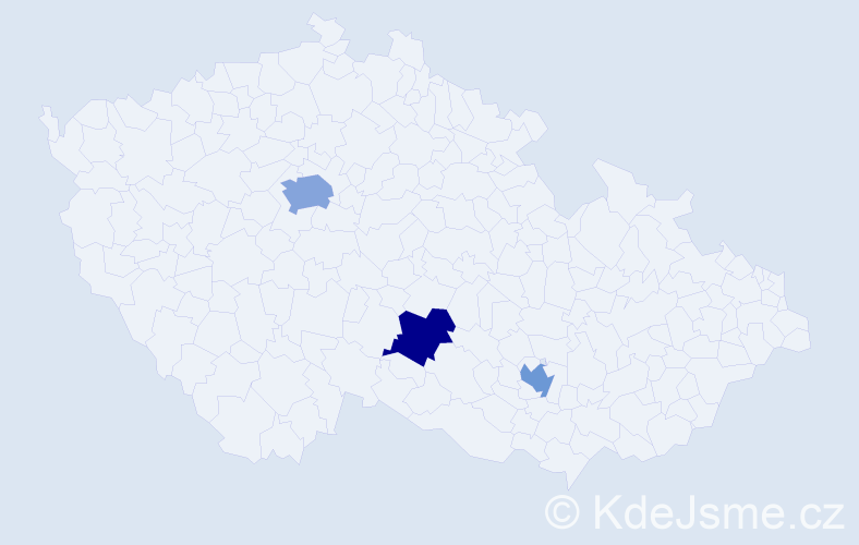 Jméno: 'Anar', počet výskytů 4 v celé ČR