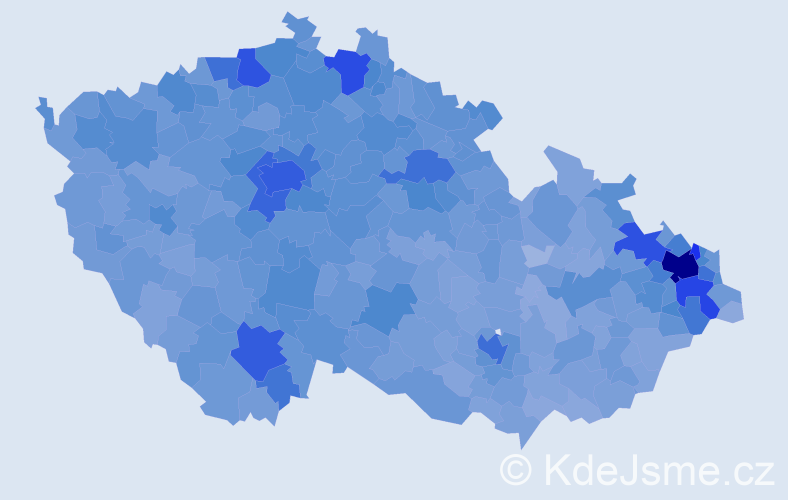 Jméno: 'Šárka', počet výskytů 38159 v celé ČR
