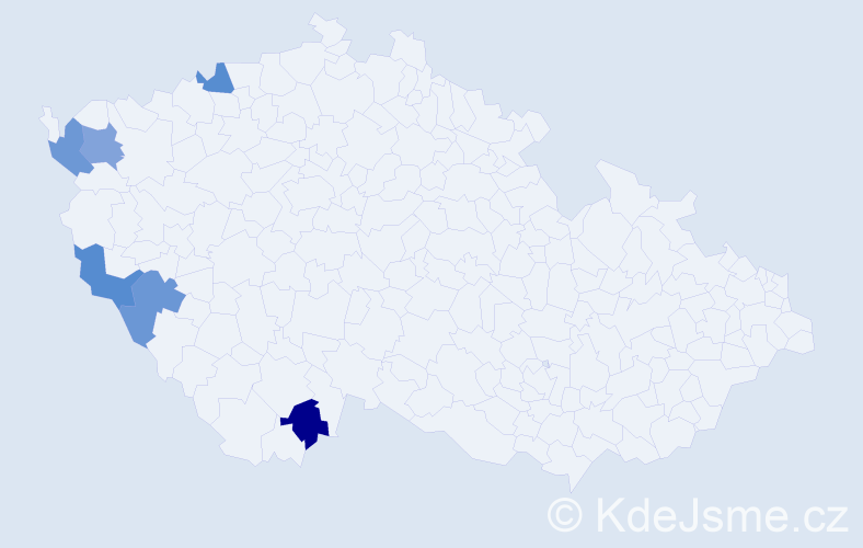 Jméno: 'Heinz Peter', počet výskytů 6 v celé ČR