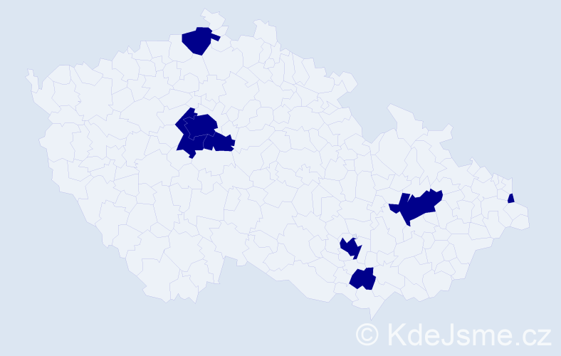 Jméno: 'Joana', počet výskytů 8 v celé ČR
