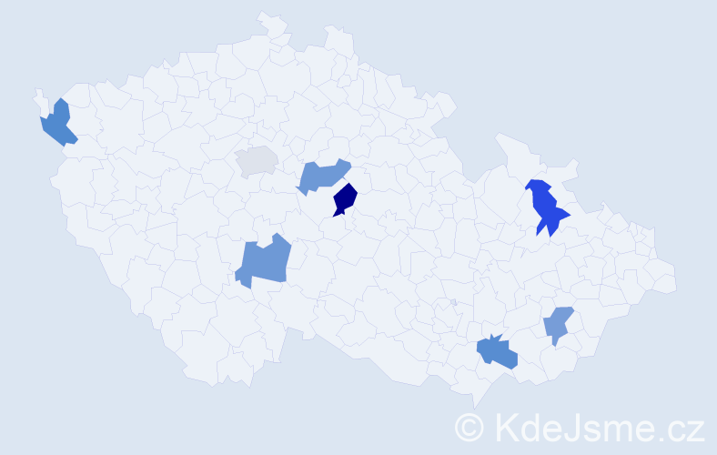Jméno: 'Jan Mikuláš', počet výskytů 8 v celé ČR