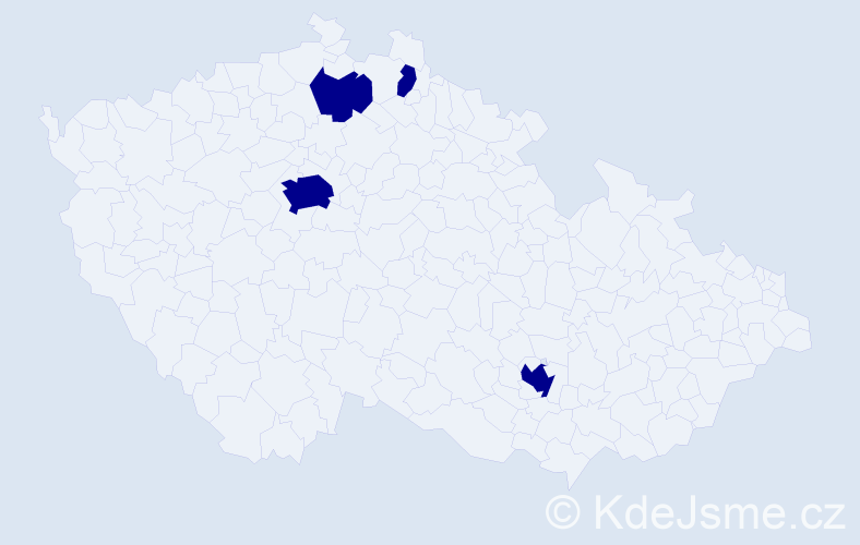 Jméno: 'Thi Ky', počet výskytů 4 v celé ČR
