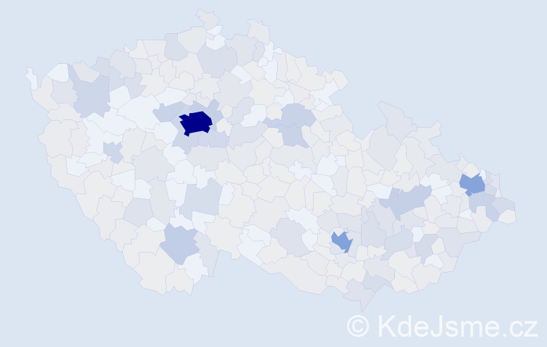 Jméno: 'Tatiana', počet výskytů 789 v celé ČR