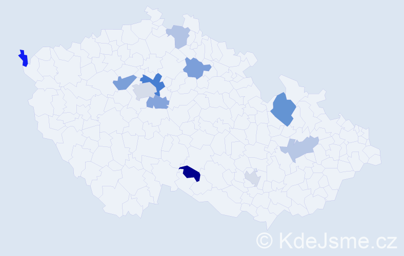 Jméno: 'Ctislav', počet výskytů 17 v celé ČR