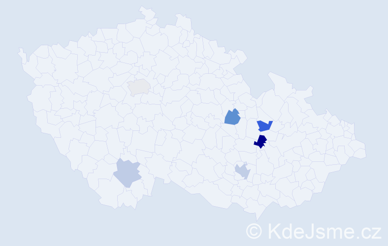 Jméno: 'David Martin', počet výskytů 7 v celé ČR