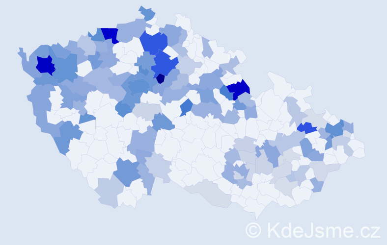 Jméno: 'Sergej', počet výskytů 357 v celé ČR