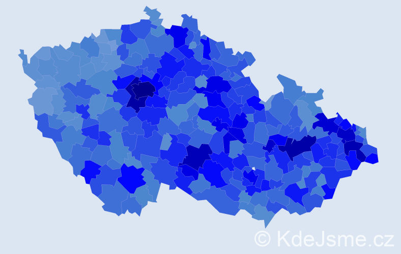 Jméno: 'Vojtěch', počet výskytů 50172 v celé ČR