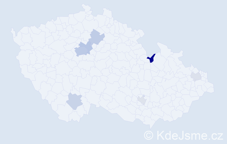 Jméno: 'Yakiv', počet výskytů 14 v celé ČR