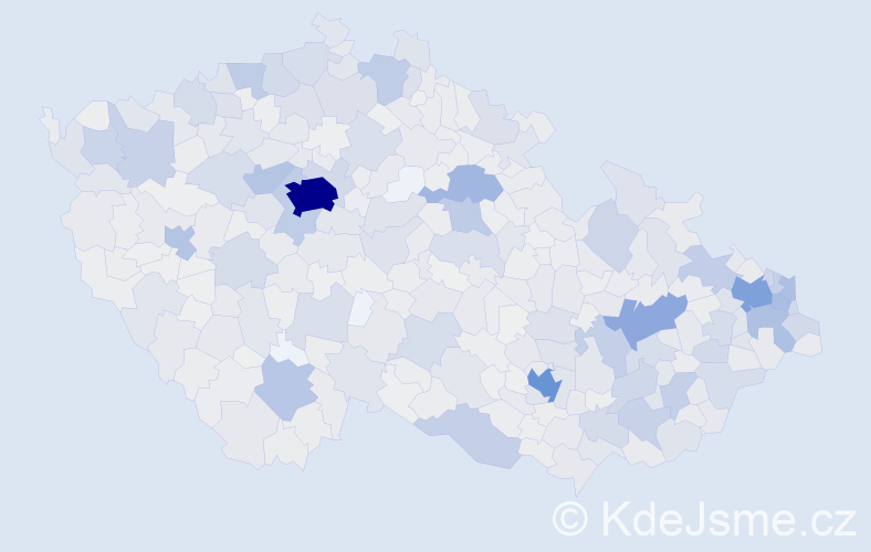 Jméno: 'Evžen', počet výskytů 3455 v celé ČR