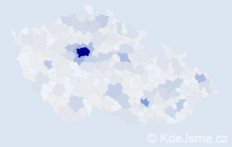 Jméno: 'Ela', počet výskytů 703 v celé ČR