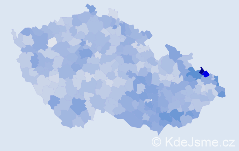 Jméno: 'Hedvika', počet výskytů 6010 v celé ČR