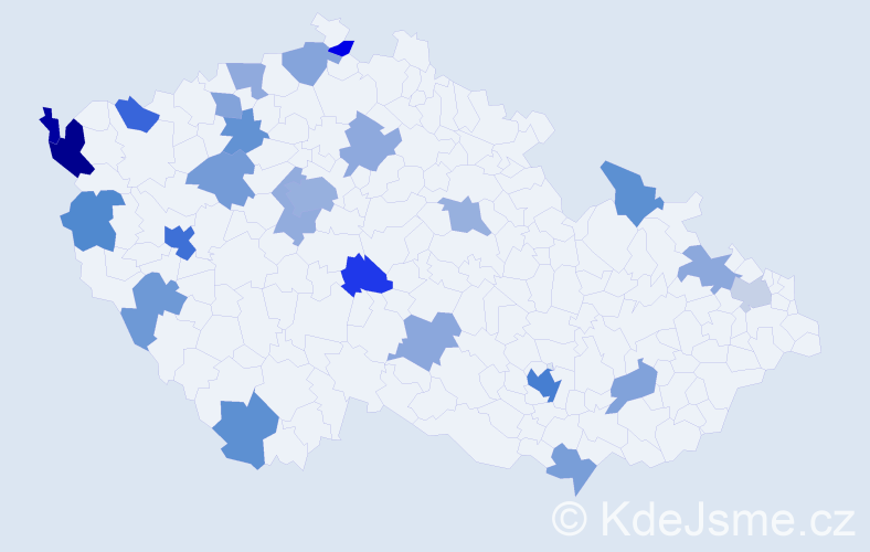 Jméno: 'Quoc Viet', počet výskytů 42 v celé ČR