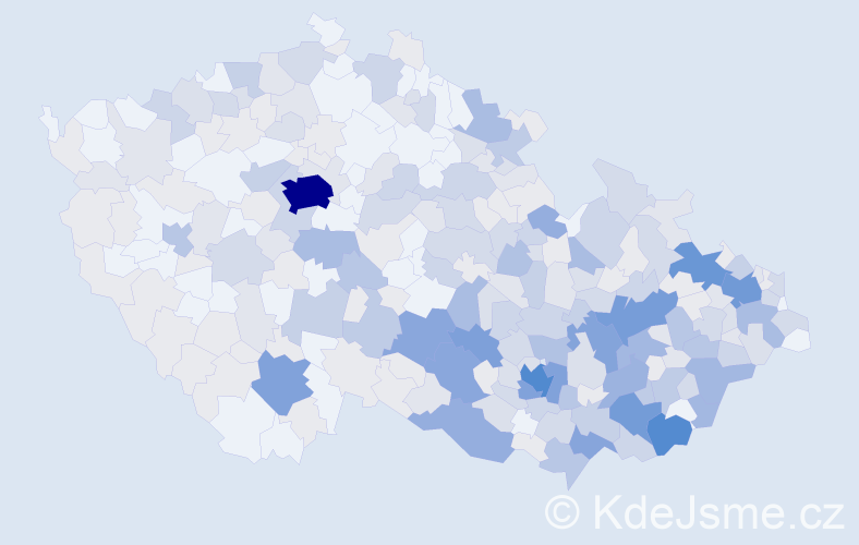 Jméno: 'Zdislava', počet výskytů 882 v celé ČR