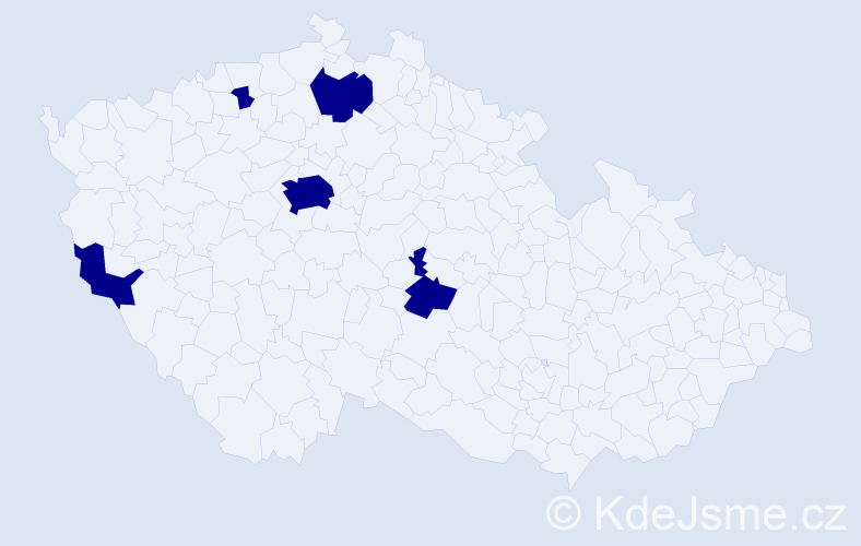 Jméno: 'Khanh Hoa', počet výskytů 5 v celé ČR