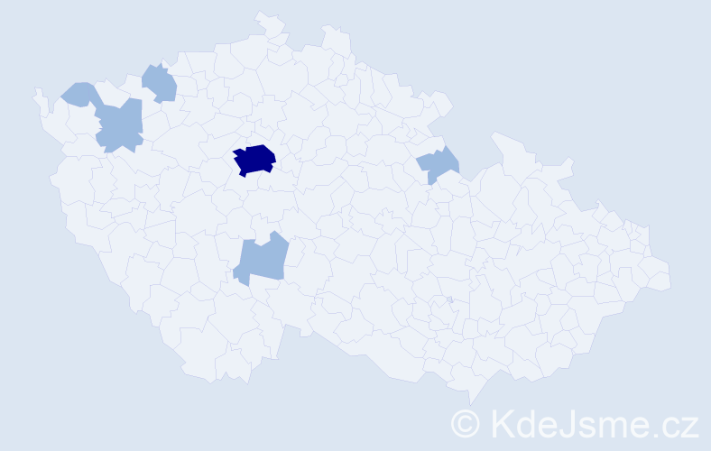 Jméno: 'Ira', počet výskytů 9 v celé ČR