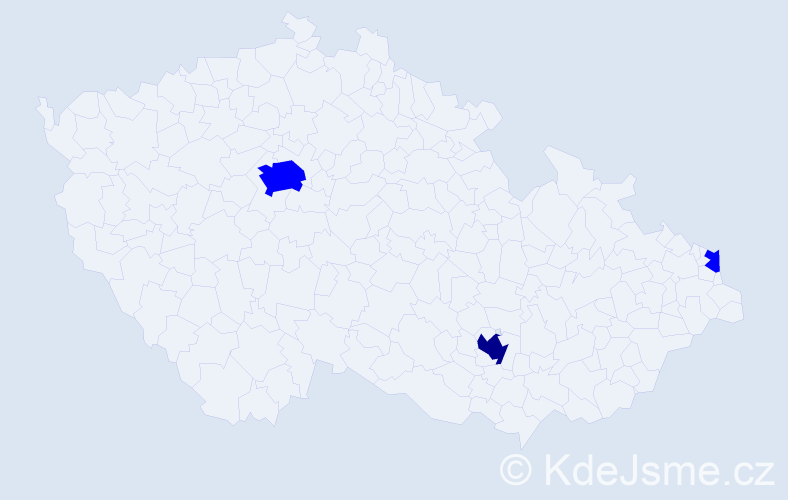 Jméno: 'Rukiye', počet výskytů 4 v celé ČR