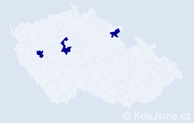 Jméno: 'Ofelya', počet výskytů 3 v celé ČR