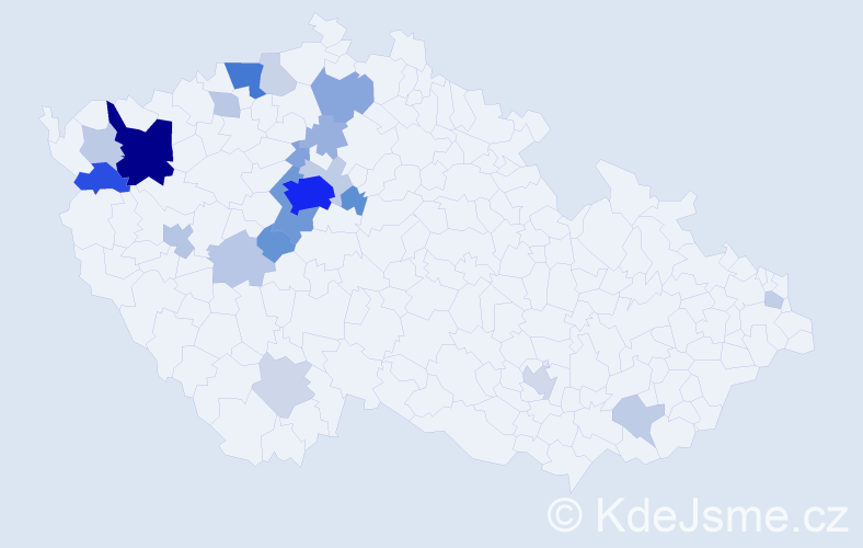 Jméno: 'Georgy', počet výskytů 101 v celé ČR