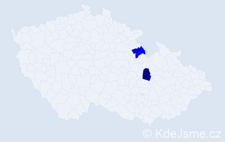 Jméno: 'Denisa Victoria', počet výskytů 2 v celé ČR