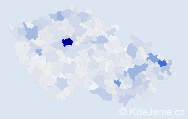 Jméno: 'Bedřiška', počet výskytů 1504 v celé ČR