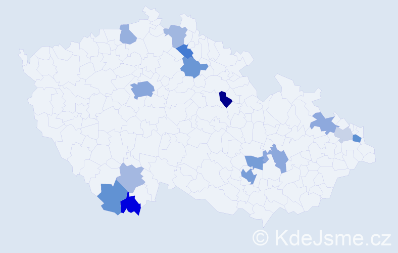 Jméno: 'Giorgio', počet výskytů 27 v celé ČR