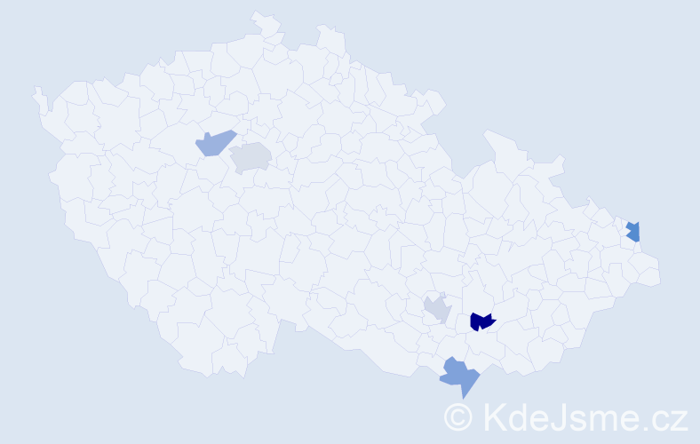 Jméno: 'Ašot', počet výskytů 8 v celé ČR