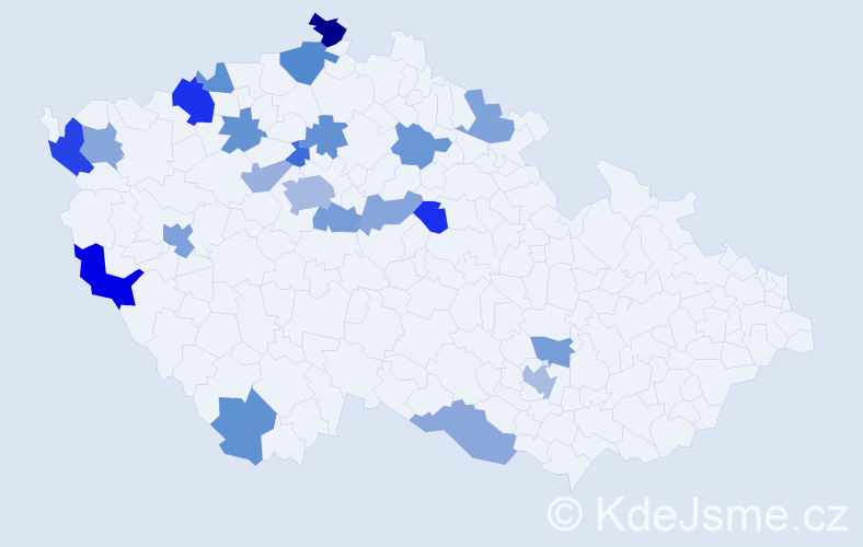 Jméno: 'Quyet', počet výskytů 35 v celé ČR