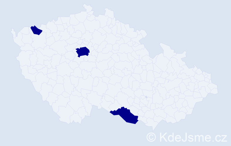 Jméno: 'Tuan Dat', počet výskytů 3 v celé ČR