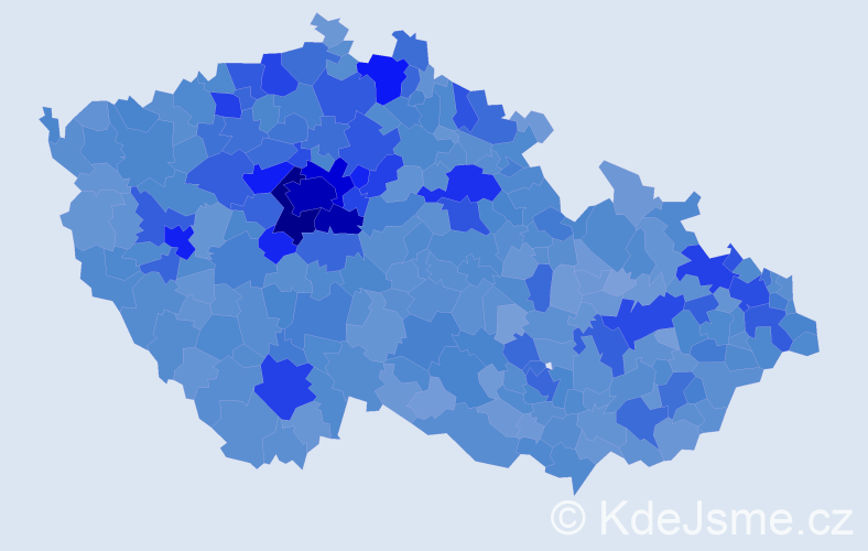 Jméno: 'Karolína', počet výskytů 34638 v celé ČR