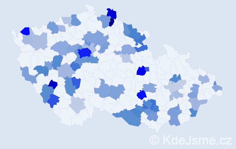 Jméno: 'Ina', počet výskytů 152 v celé ČR