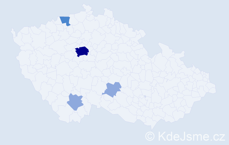 Jméno: 'Bratislav', počet výskytů 9 v celé ČR