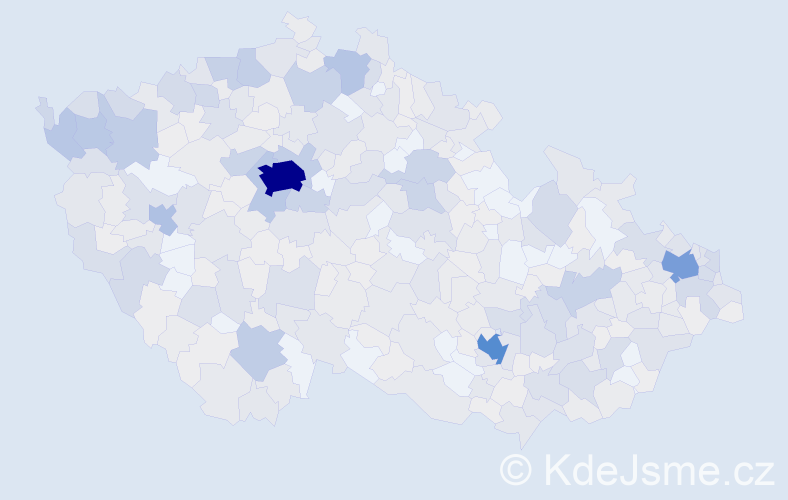Jméno: 'Sarah', počet výskytů 1156 v celé ČR